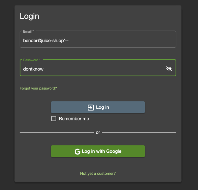 Vulnerable Login