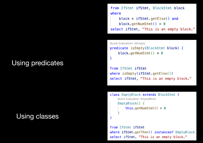 Predicates and Classes